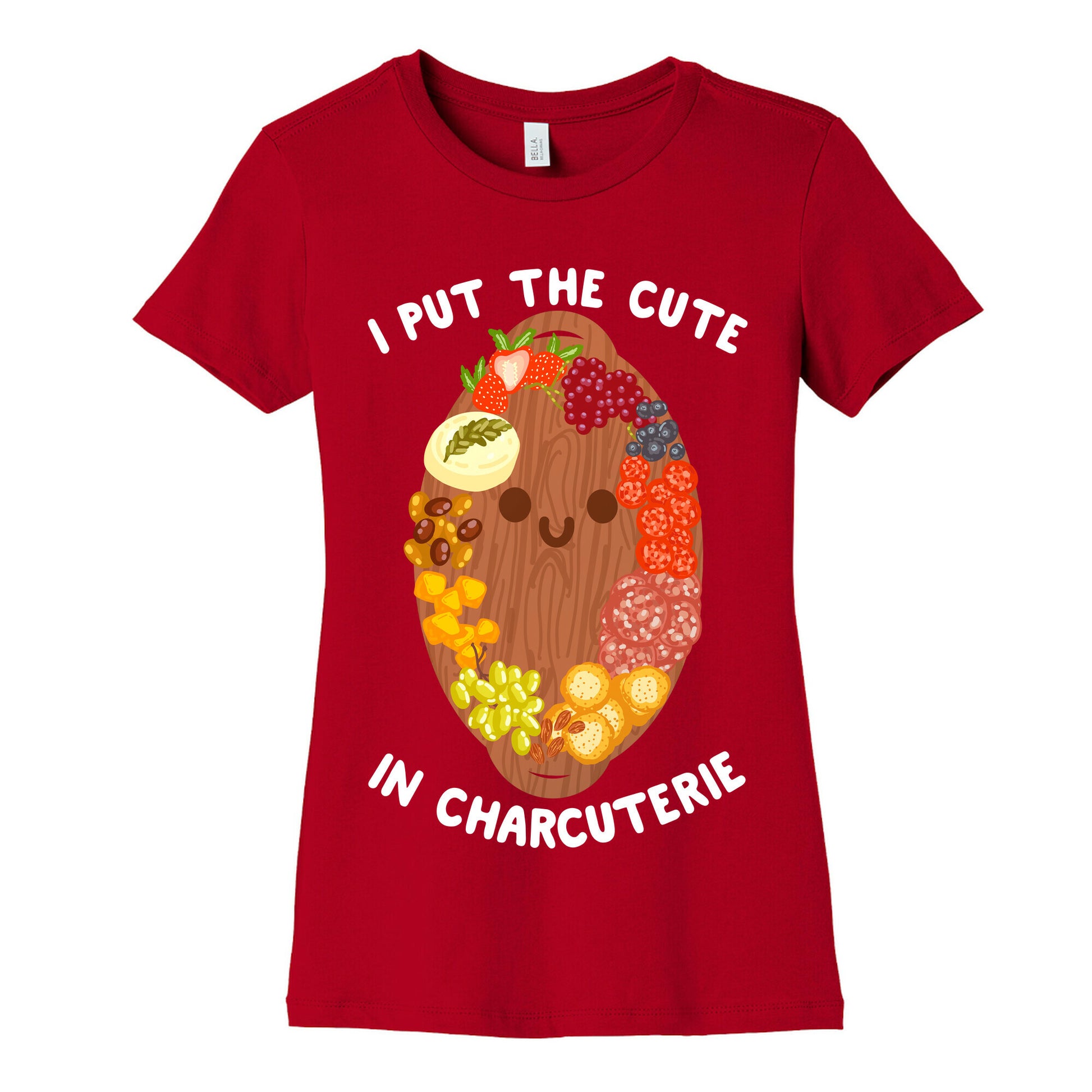 I Put the Cute In Charcuterie Women's Cotton Tee