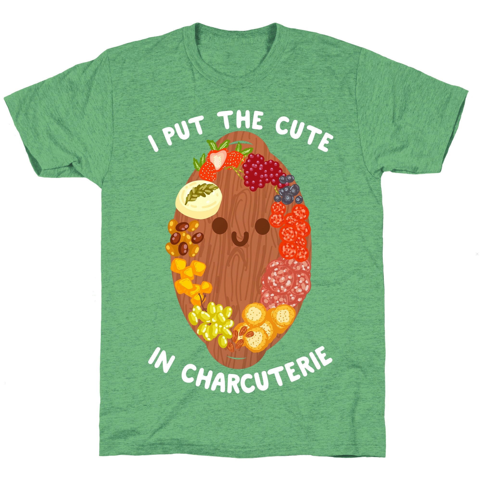 I Put the Cute In Charcuterie Unisex Triblend Tee