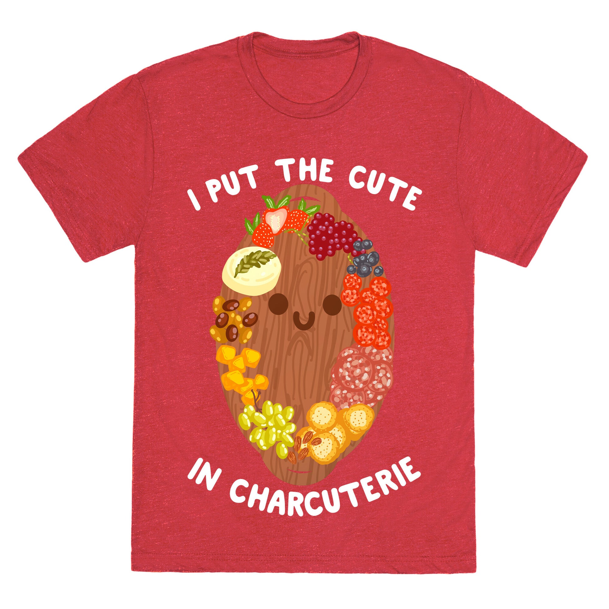 I Put the Cute In Charcuterie Unisex Triblend Tee
