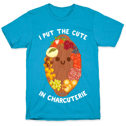 I Put the Cute In Charcuterie Unisex Triblend Tee