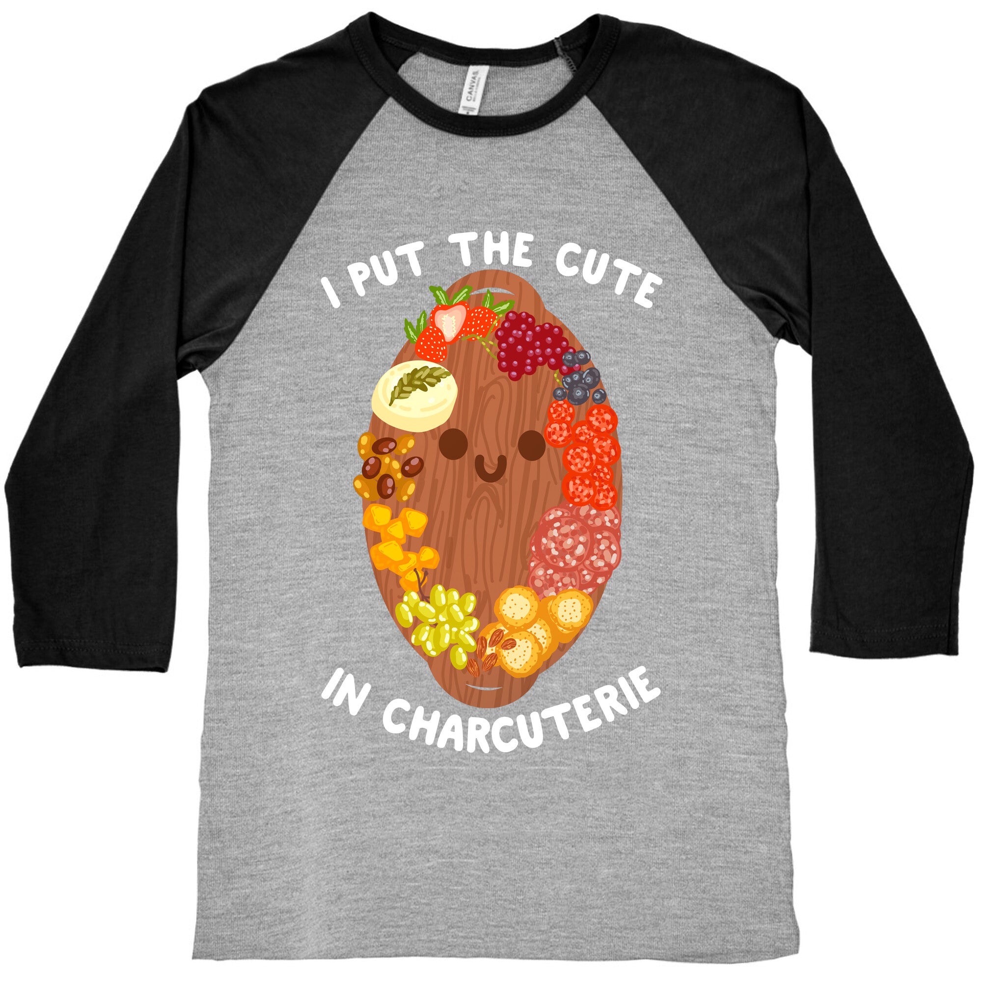 I Put the Cute In Charcuterie Baseball Tee
