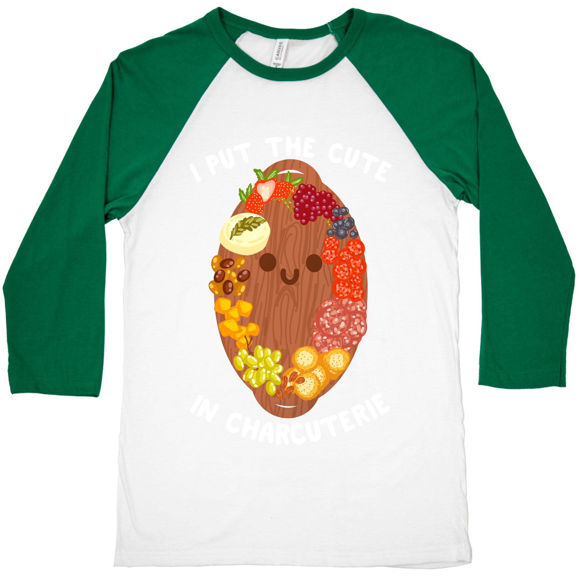 I Put the Cute In Charcuterie Baseball Tee