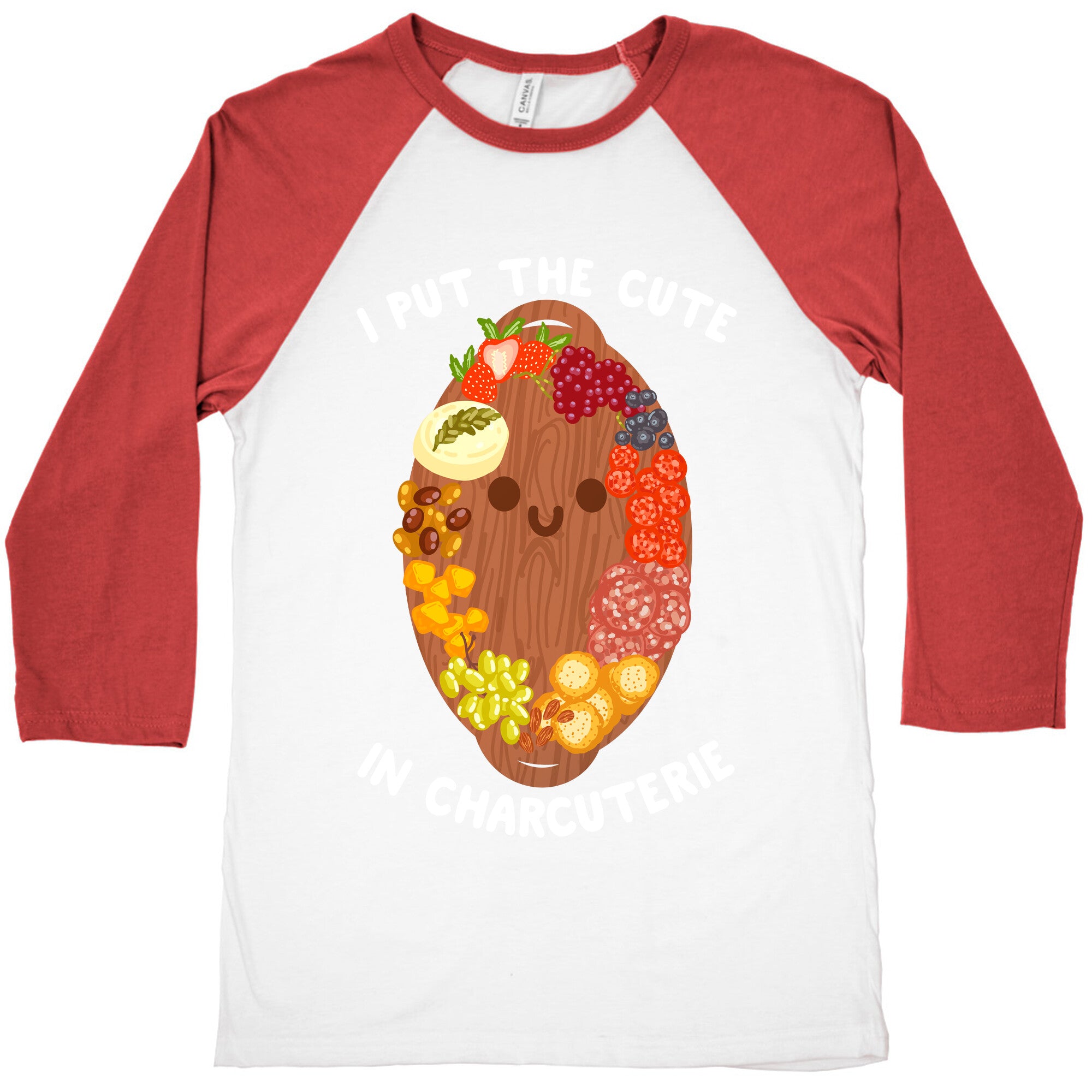 I Put the Cute In Charcuterie Baseball Tee