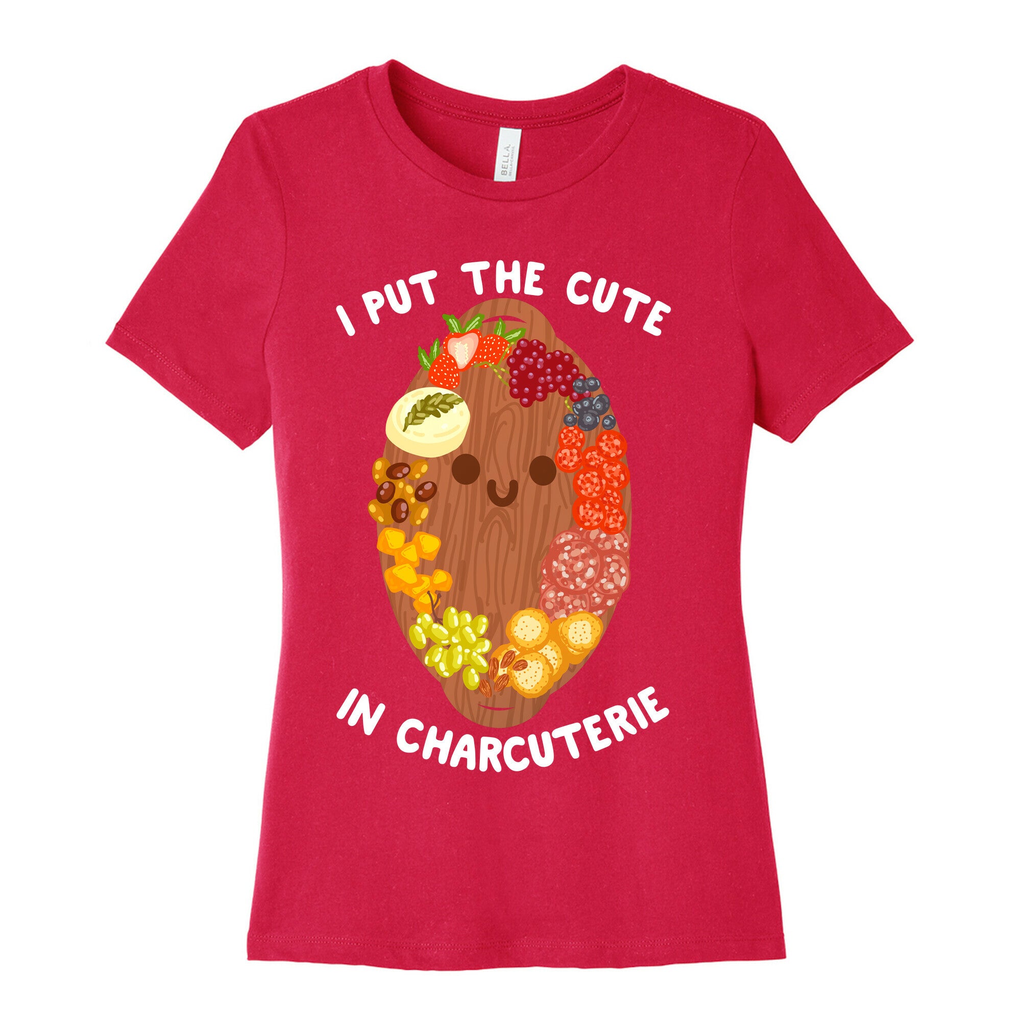 I Put the Cute In Charcuterie Women's Cotton Tee
