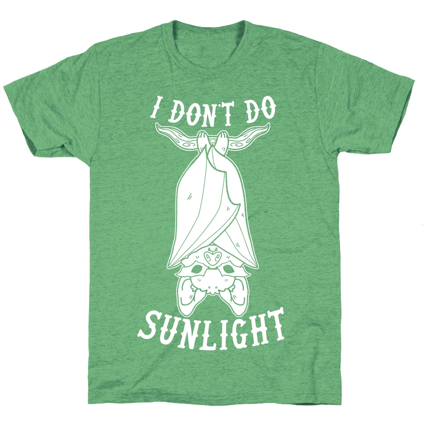 I Don't Do Sunlight Bat Unisex Triblend Tee