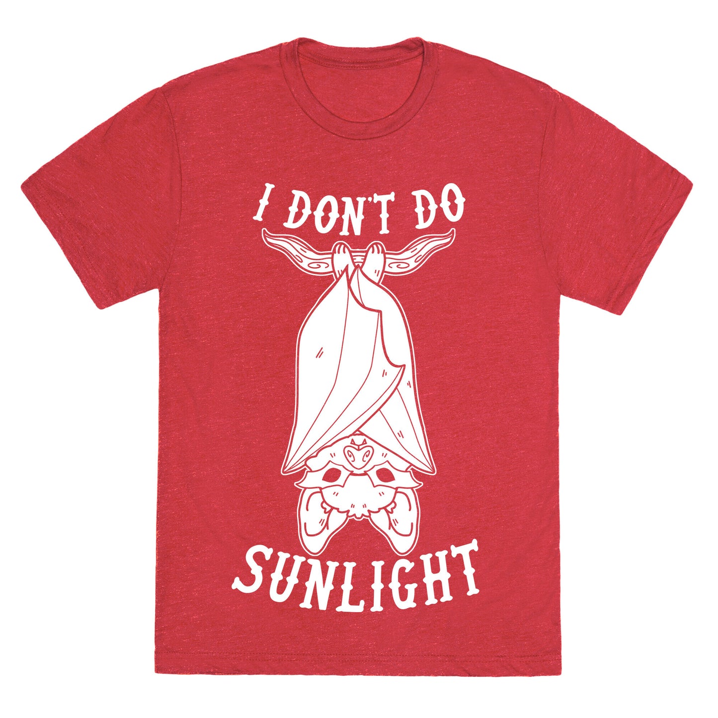 I Don't Do Sunlight Bat Unisex Triblend Tee