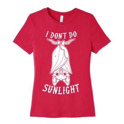 I Don't Do Sunlight Bat Women's Cotton Tee