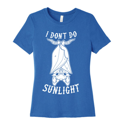 I Don't Do Sunlight Bat Women's Cotton Tee