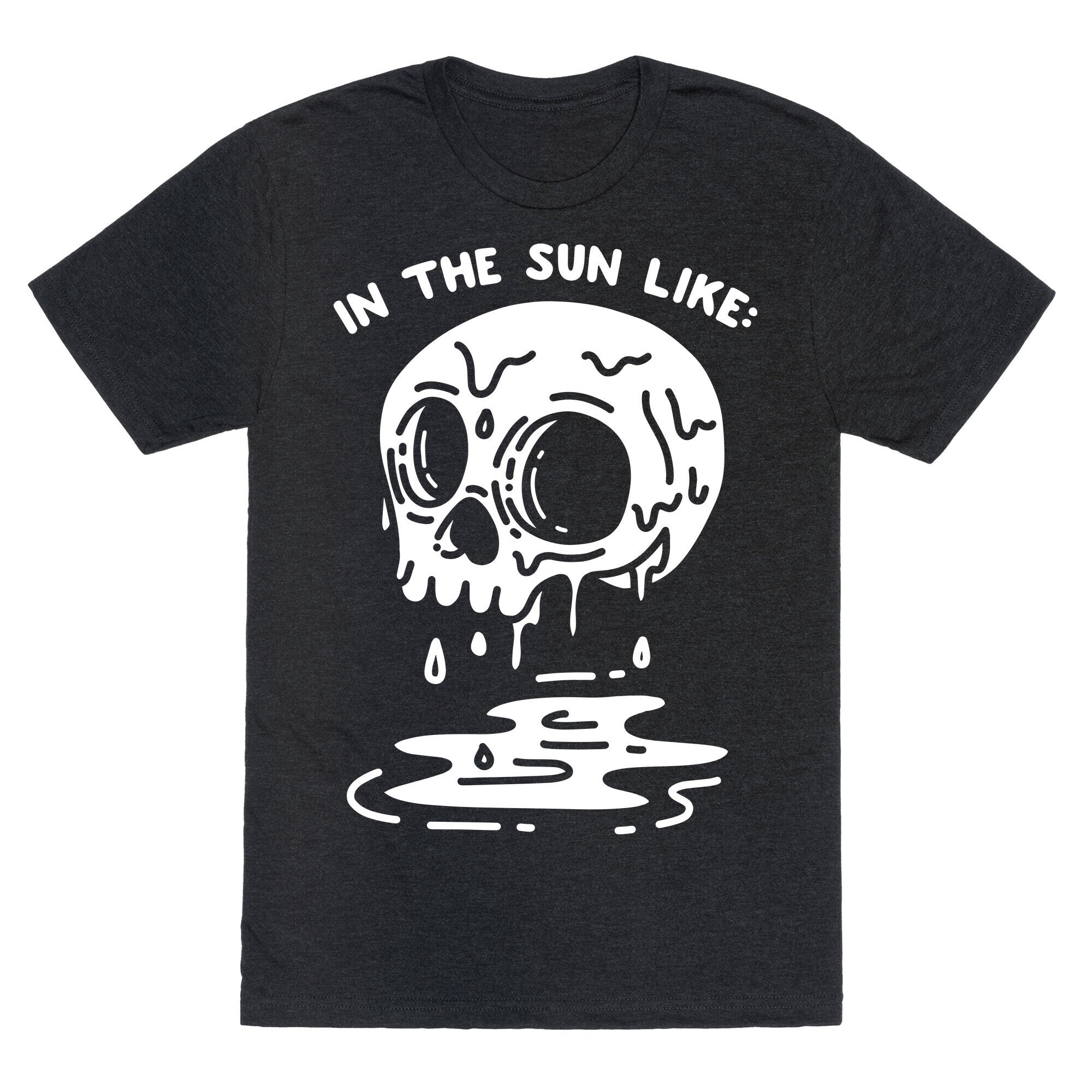 In The Sun Like: Melting Skull Goth Unisex Triblend Tee