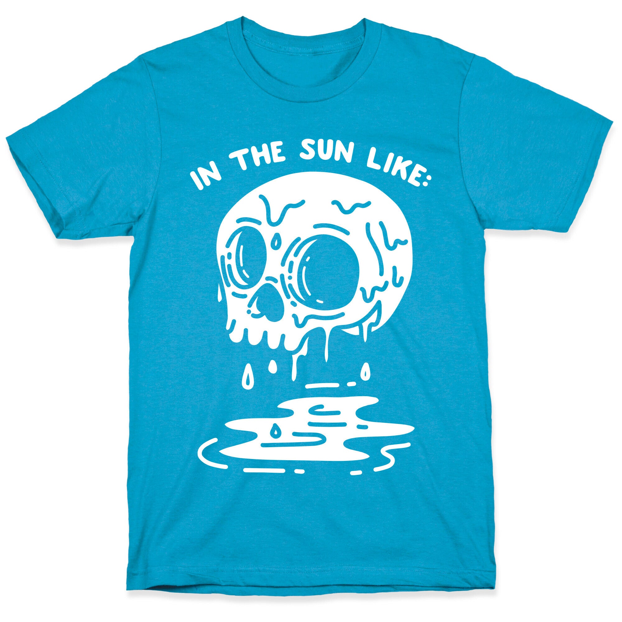 In The Sun Like: Melting Skull Goth Unisex Triblend Tee
