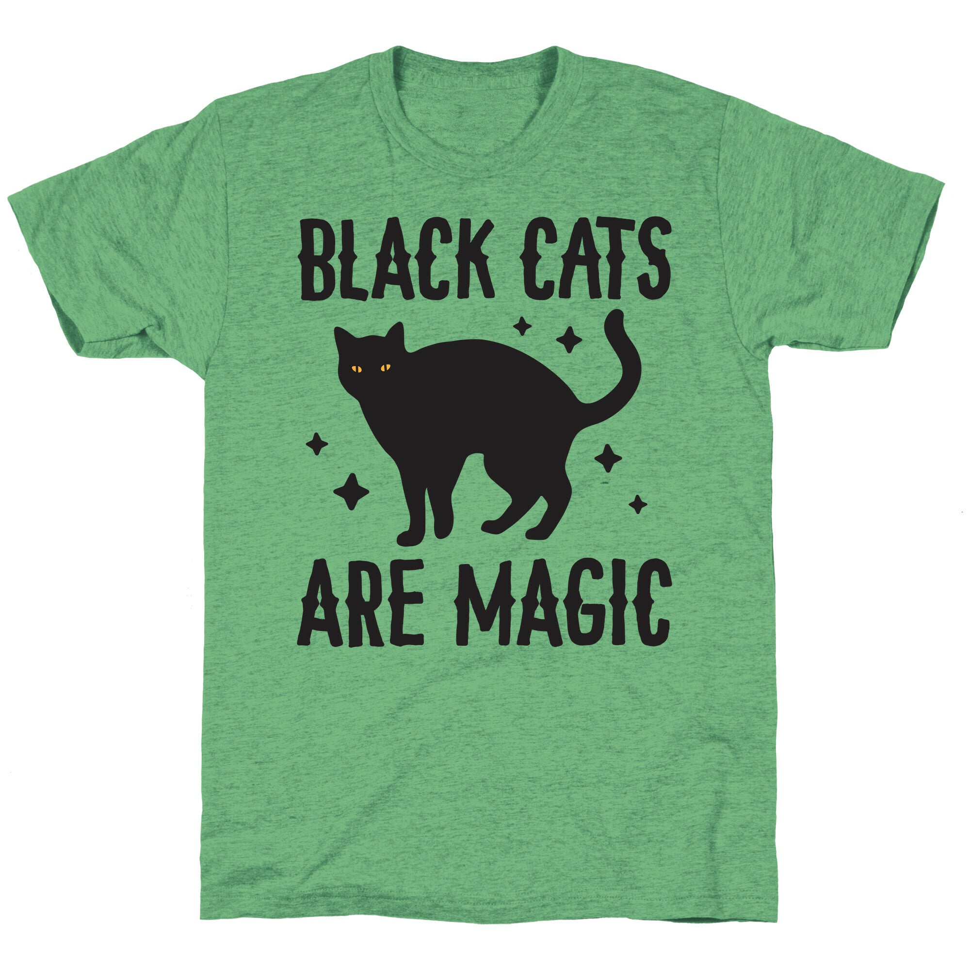Black Cats Are Magic Unisex Triblend Tee