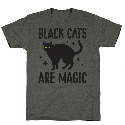 Black Cats Are Magic Unisex Triblend Tee