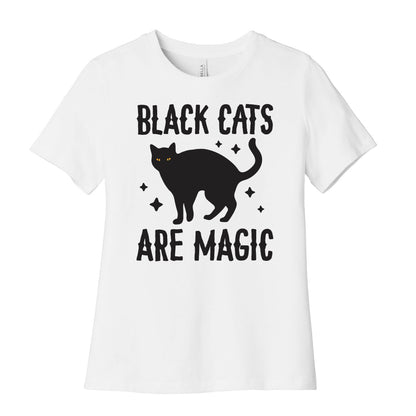 Black Cats Are Magic Women's Cotton Tee