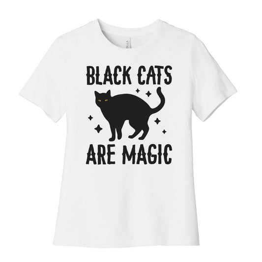 Black Cats Are Magic Women's Cotton Tee