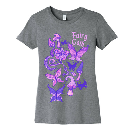 Fairy Goth Pattern Women's Cotton Tee