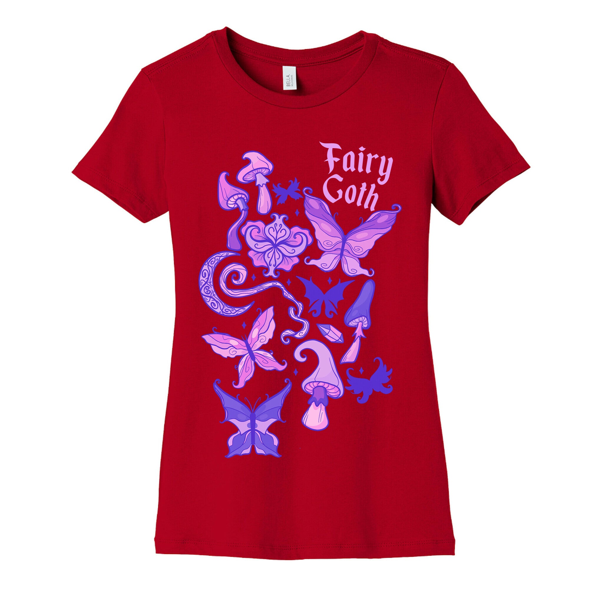 Fairy Goth Pattern Women's Cotton Tee