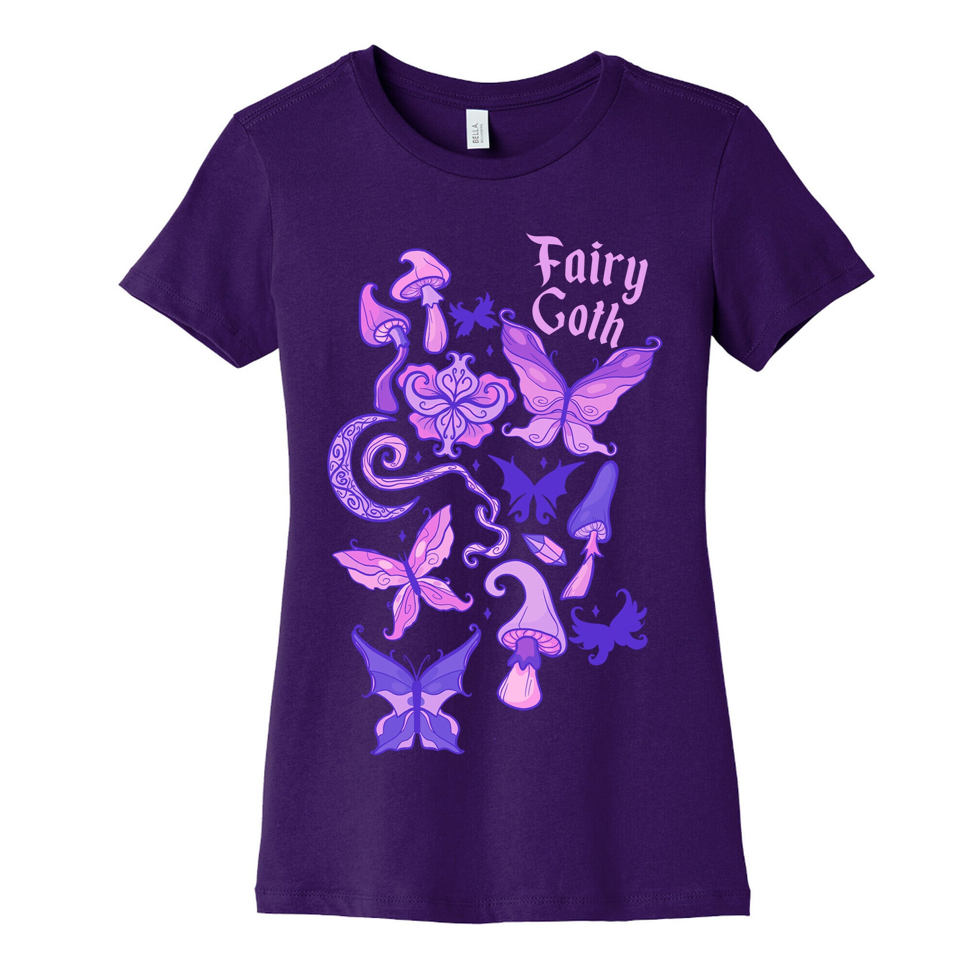 Fairy Goth Pattern Women's Cotton Tee