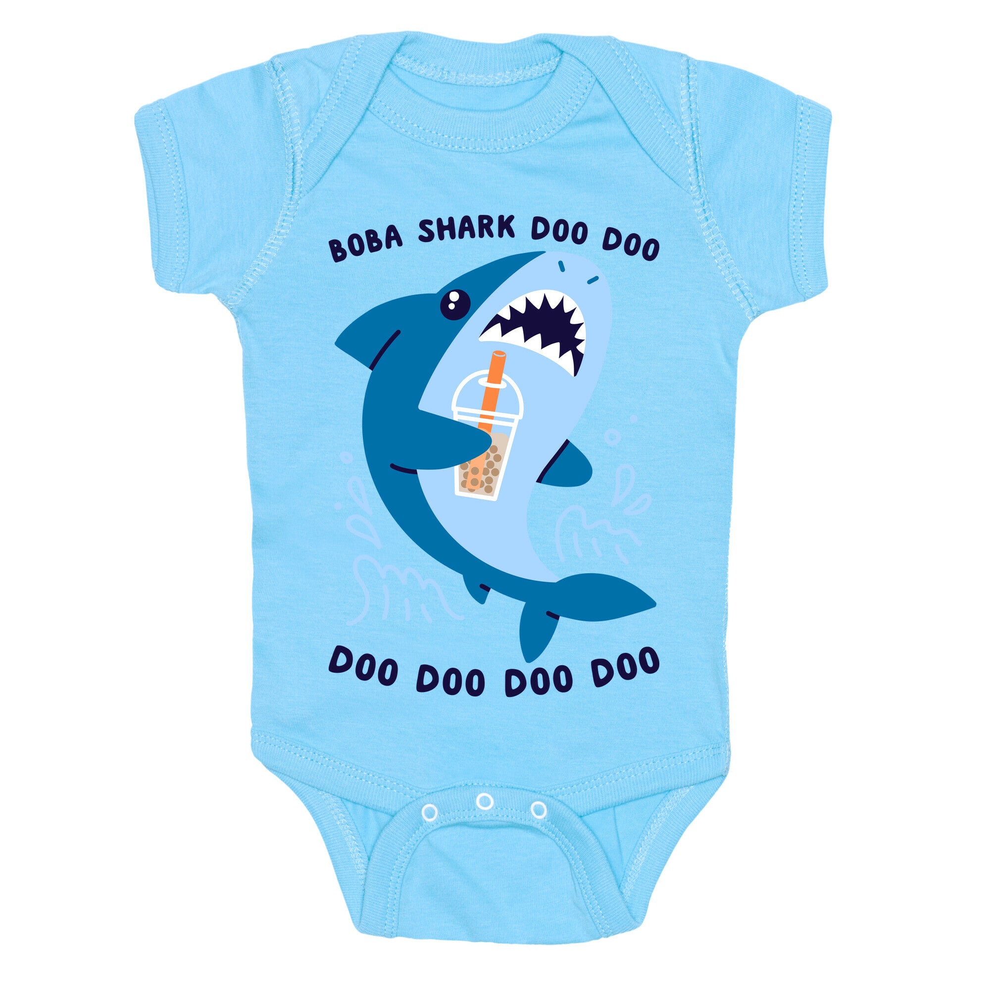 Boba Shark Baby One Piece