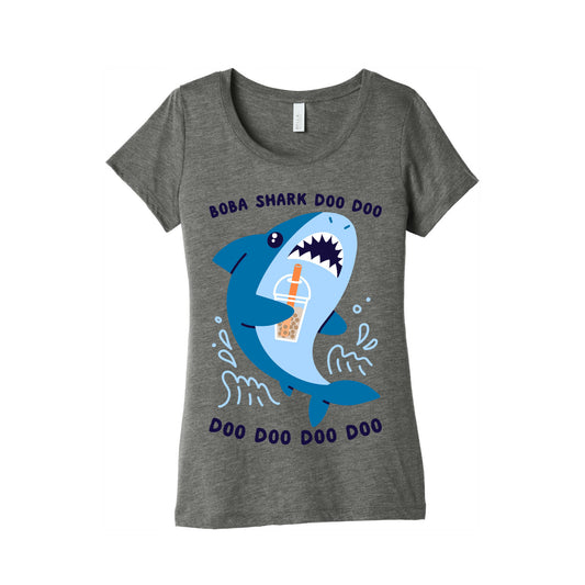 Boba Shark Women's Triblend Tee
