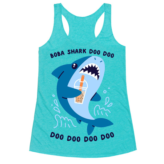 Boba Shark Racerback Tank
