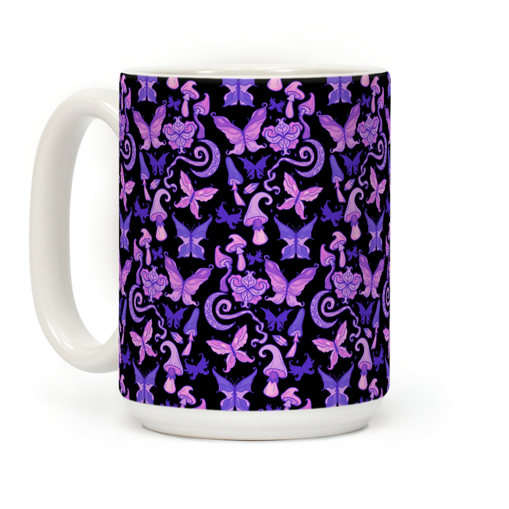 Fairy Goth Pattern Coffee Mug