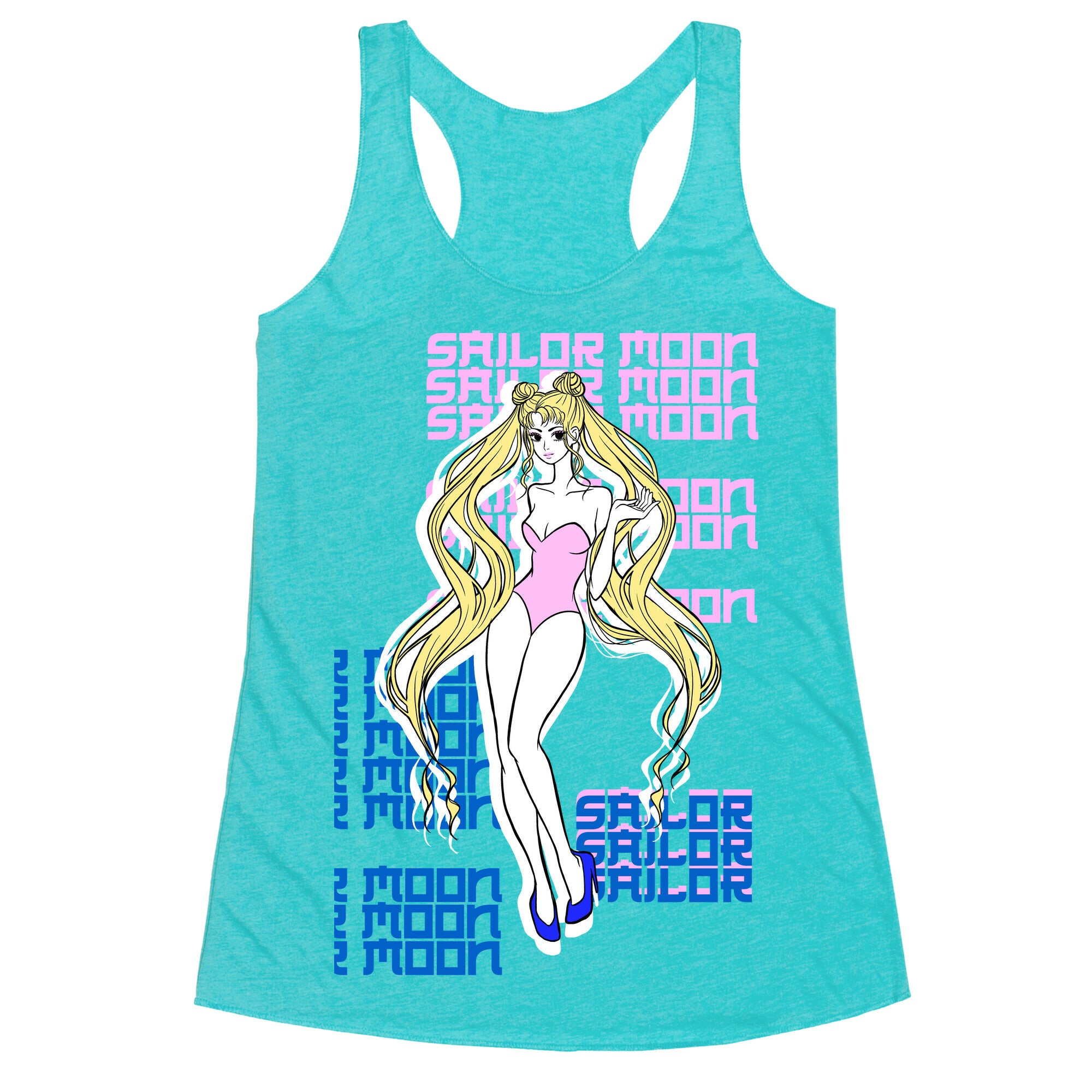 Pin Up Sailor Moon Racerback Tank