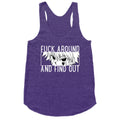 Killua Fuck Around And Find Out (white)  Racerback Tank