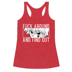 Killua Fuck Around And Find Out (white)  Racerback Tank