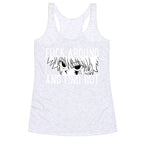 Killua Fuck Around And Find Out (white)  Racerback Tank