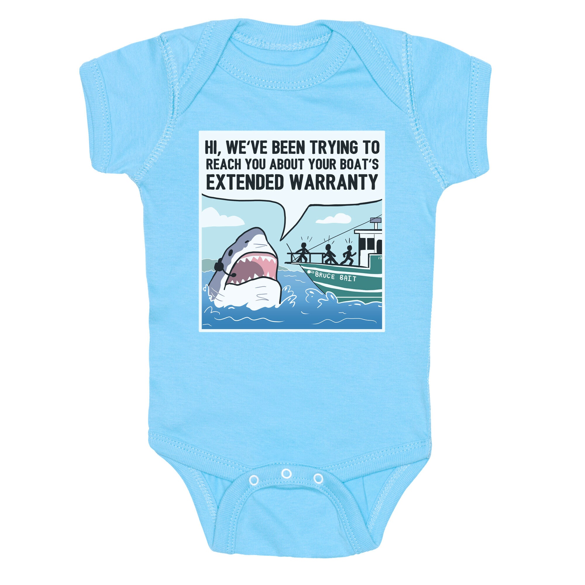 Your Boat's Extended Warranty Shark Baby One Piece