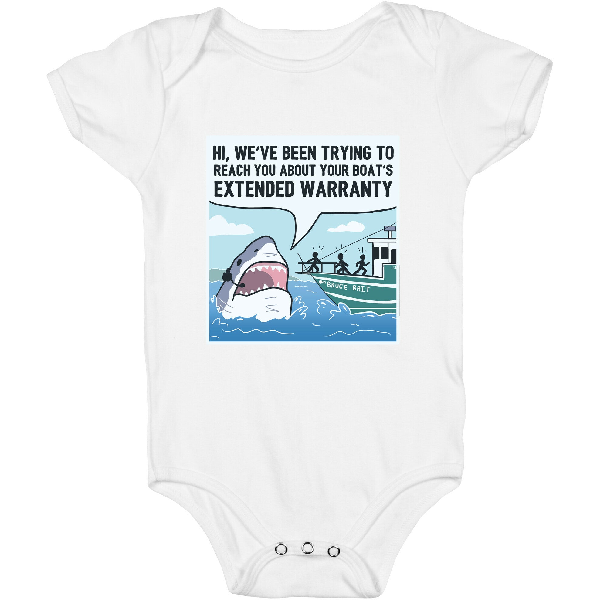 Your Boat's Extended Warranty Shark Baby One Piece