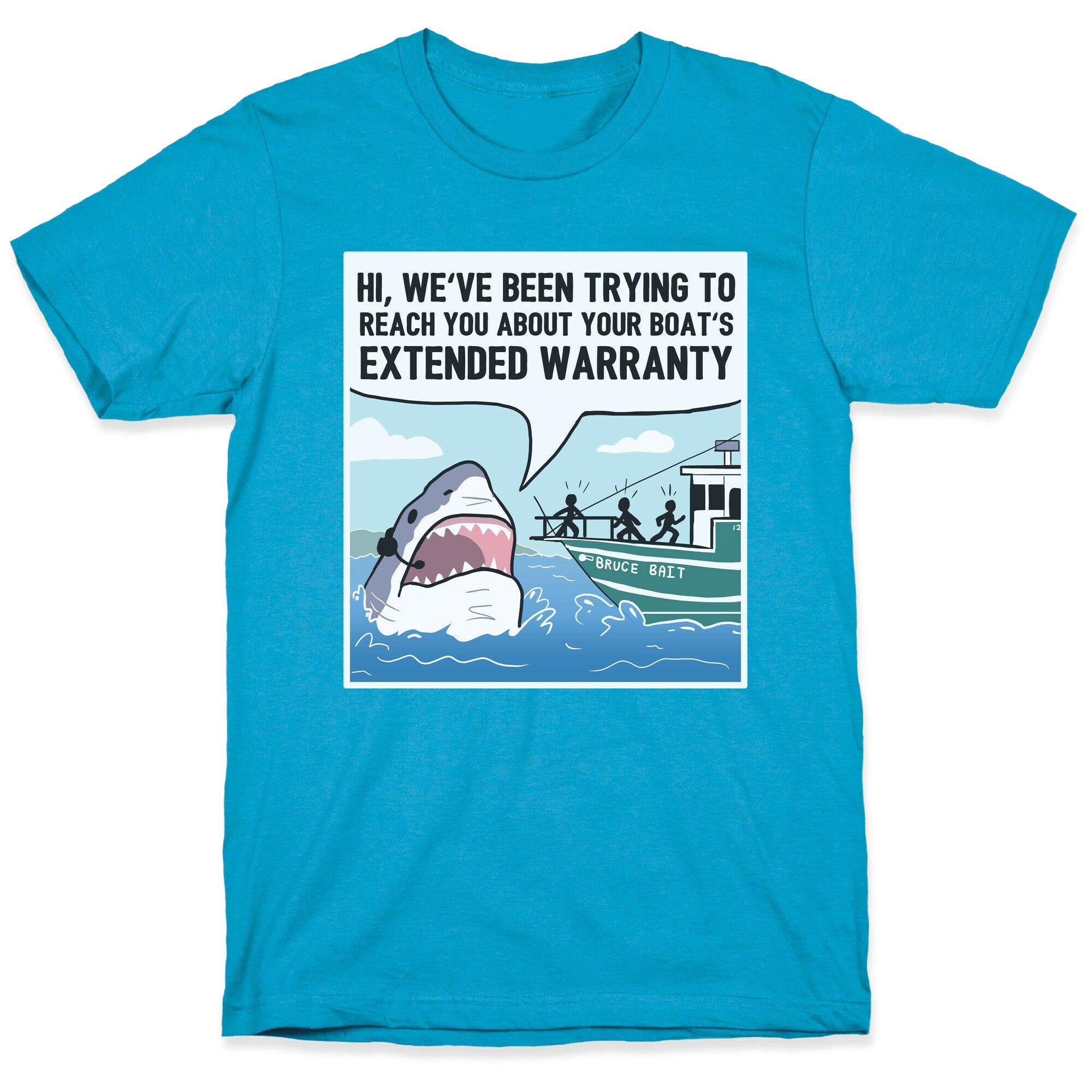 Your Boat's Extended Warranty Shark Unisex Triblend Tee