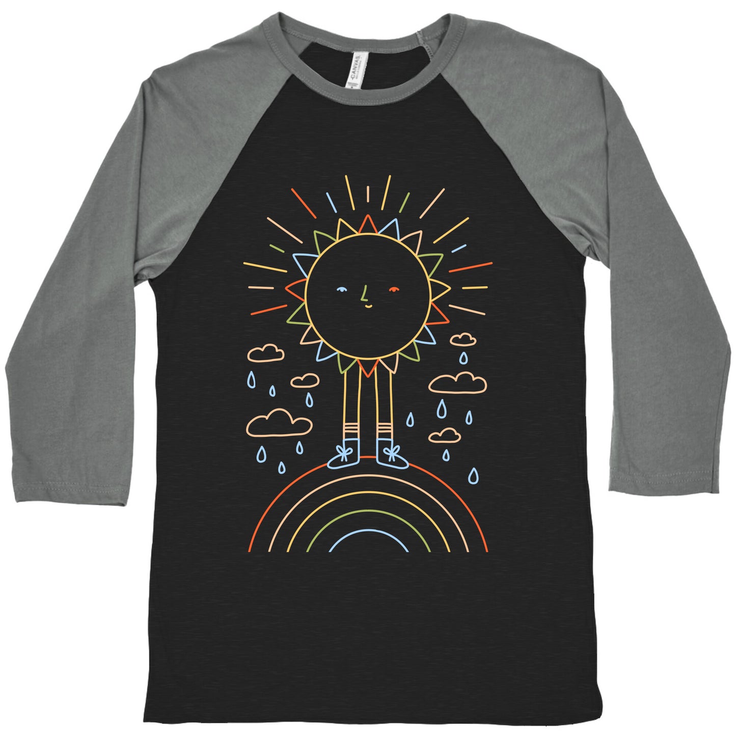 Solar Power Rainbow Baseball Tee