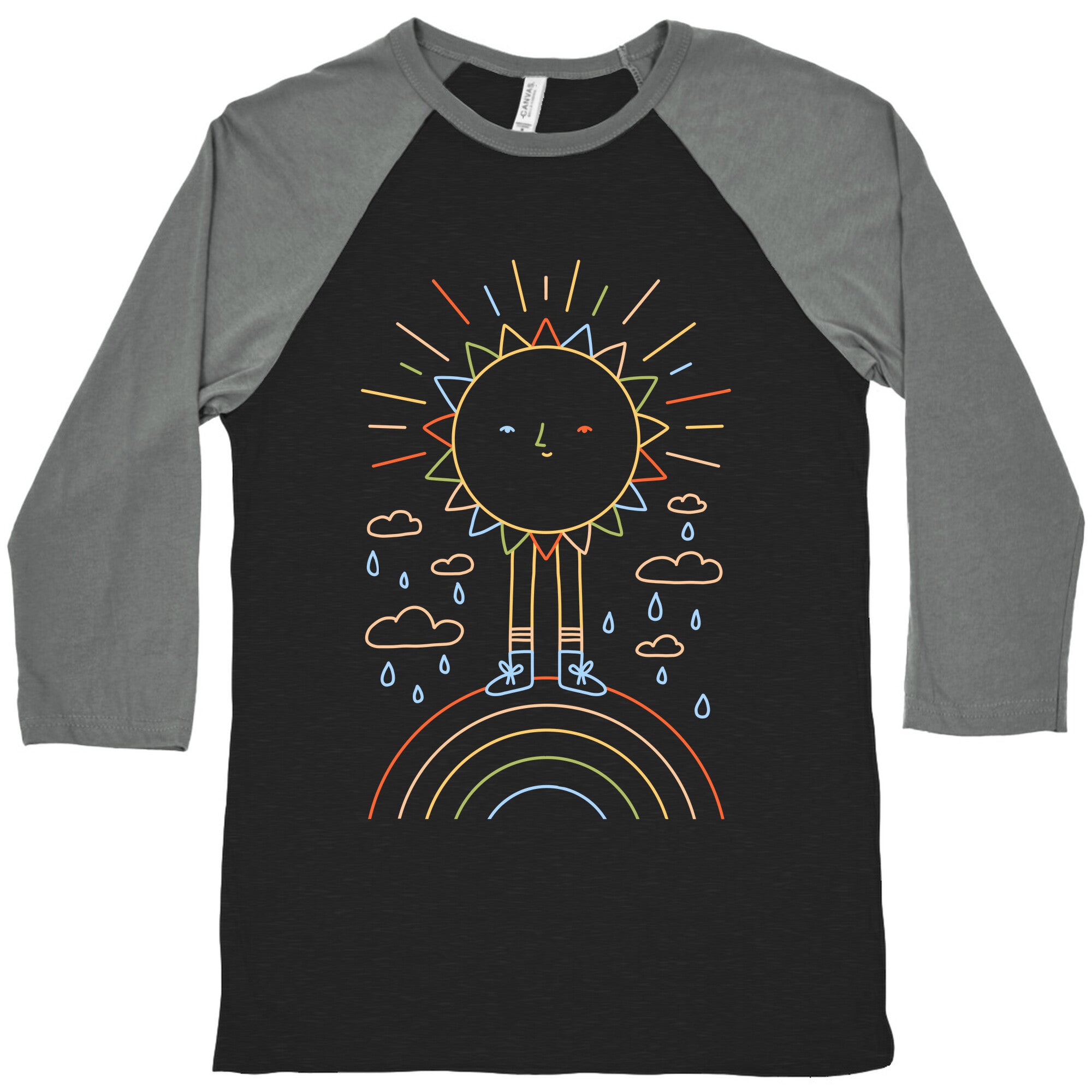 Solar Power Rainbow Baseball Tee