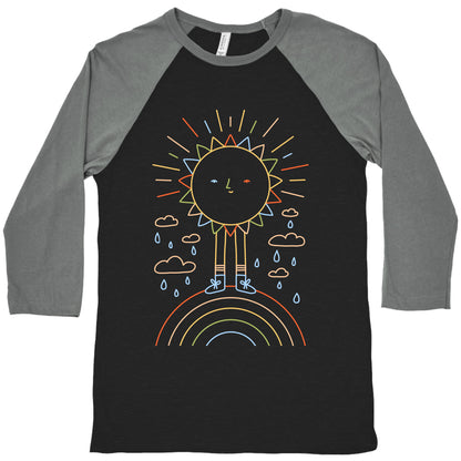 Solar Power Rainbow Baseball Tee