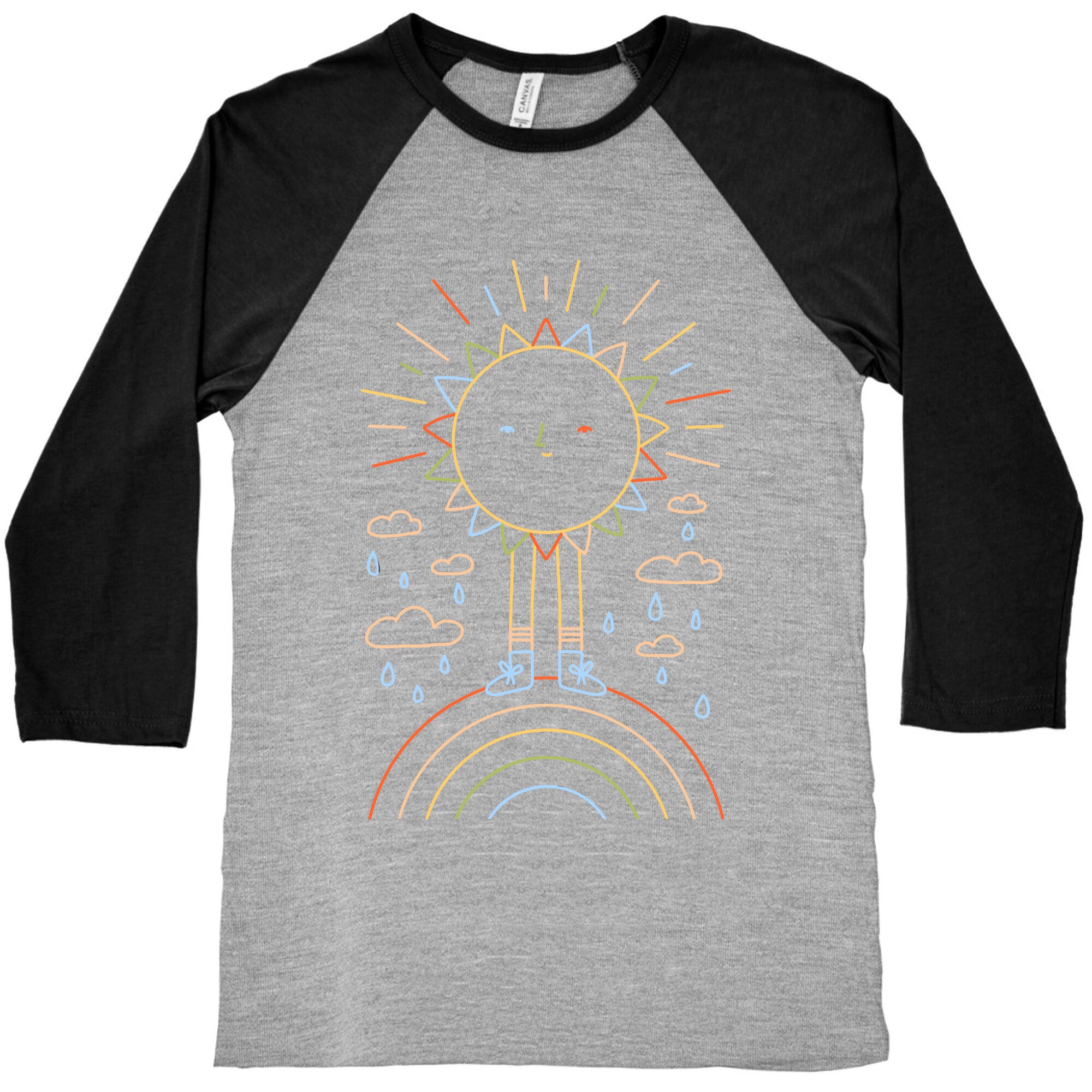 Solar Power Rainbow Baseball Tee