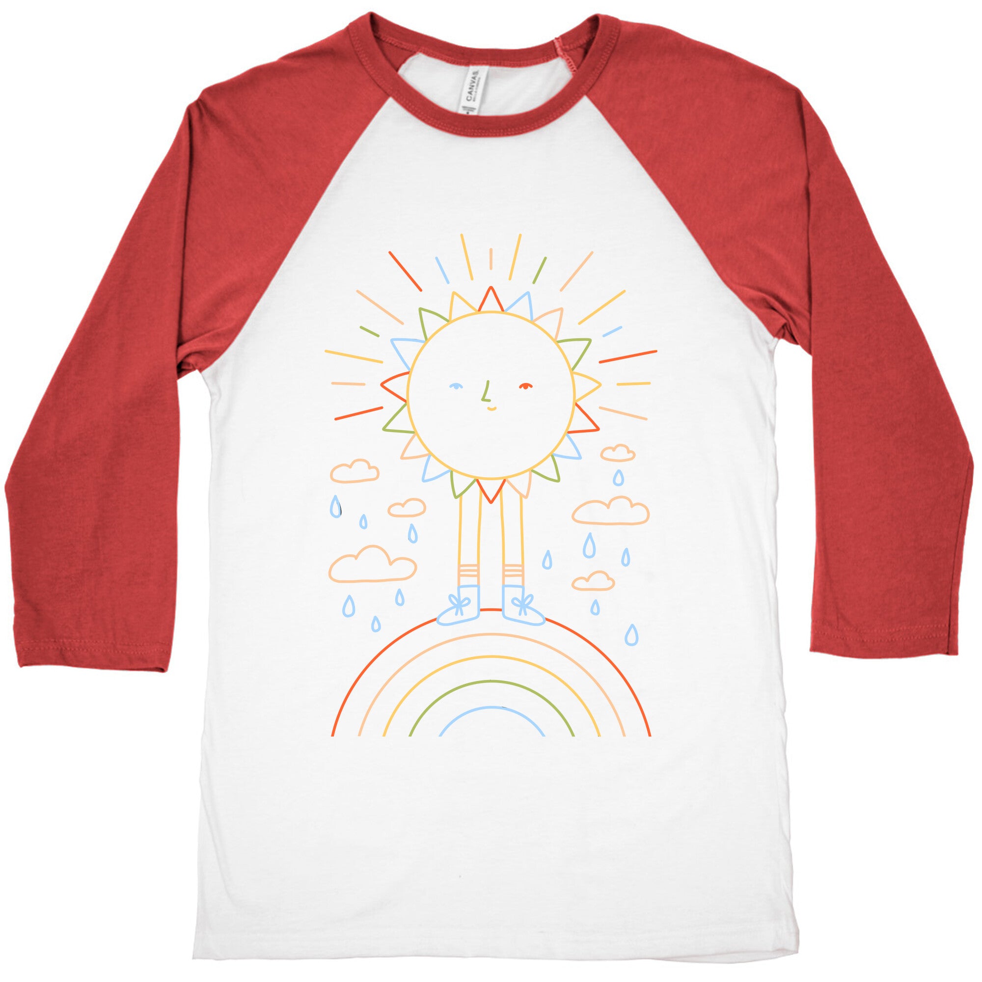 Solar Power Rainbow Baseball Tee