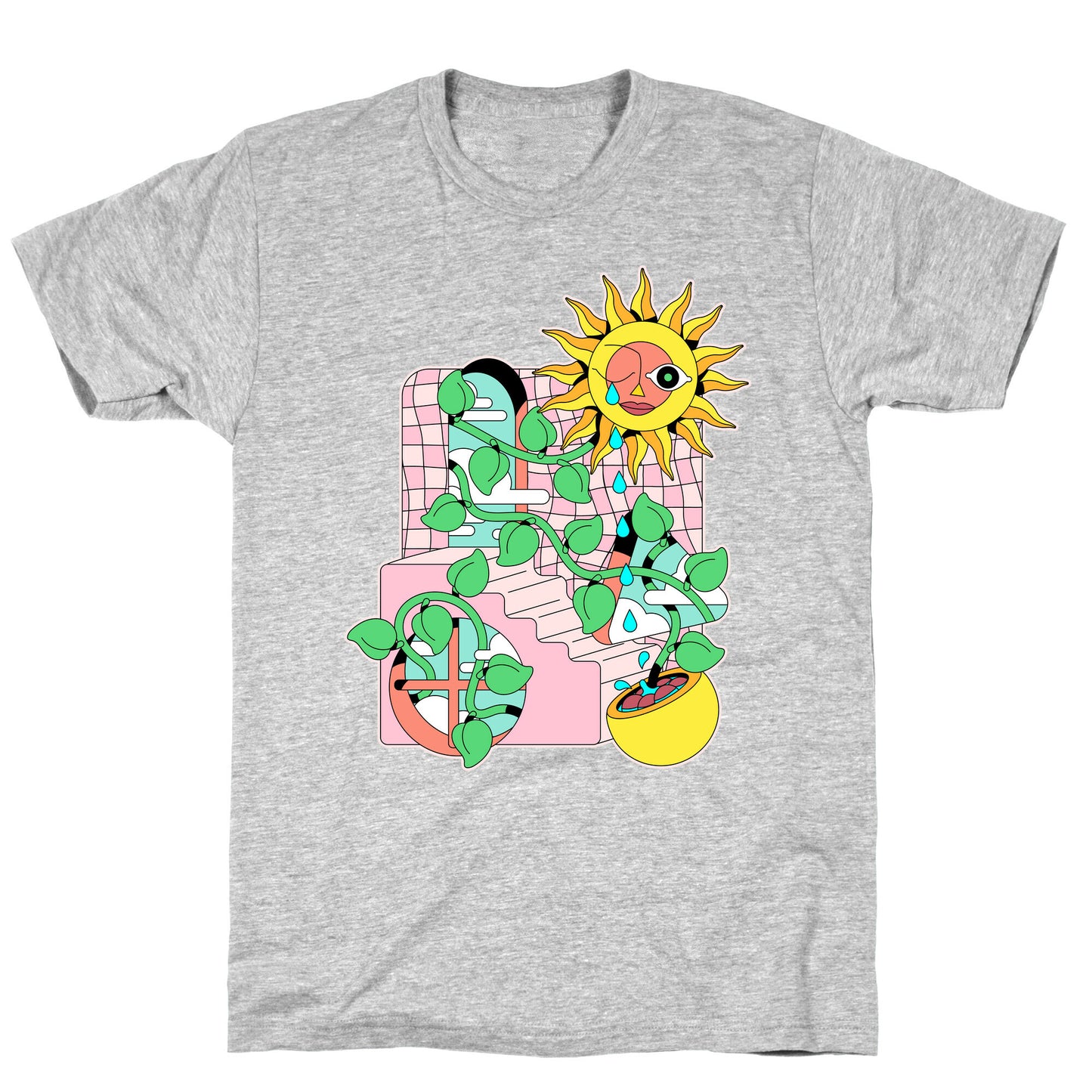 Trippy Sunflower Shower  T-Shirt