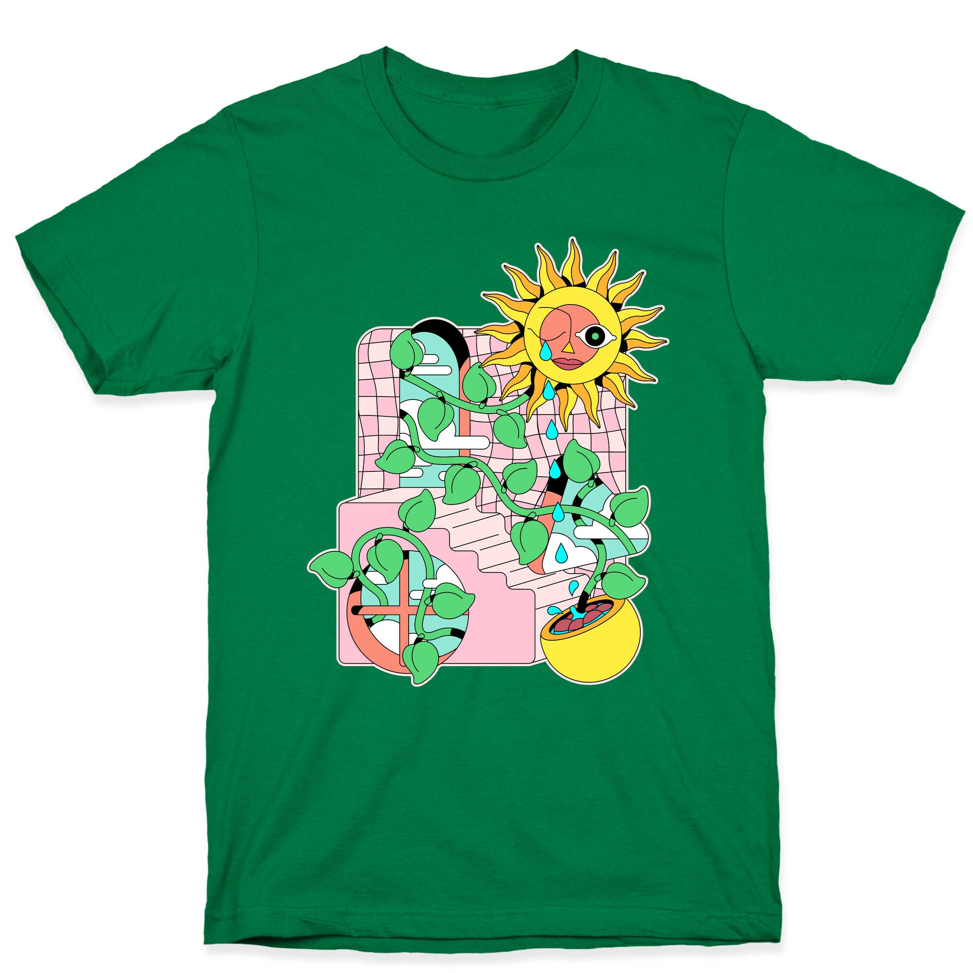 Trippy Sunflower Shower  T-Shirt