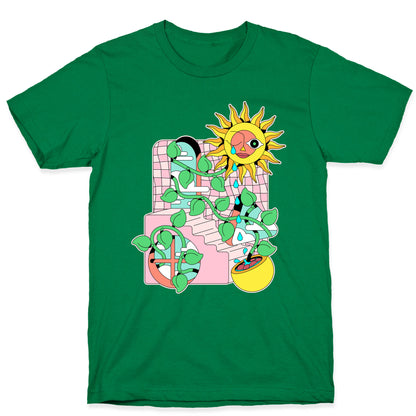 Trippy Sunflower Shower  T-Shirt