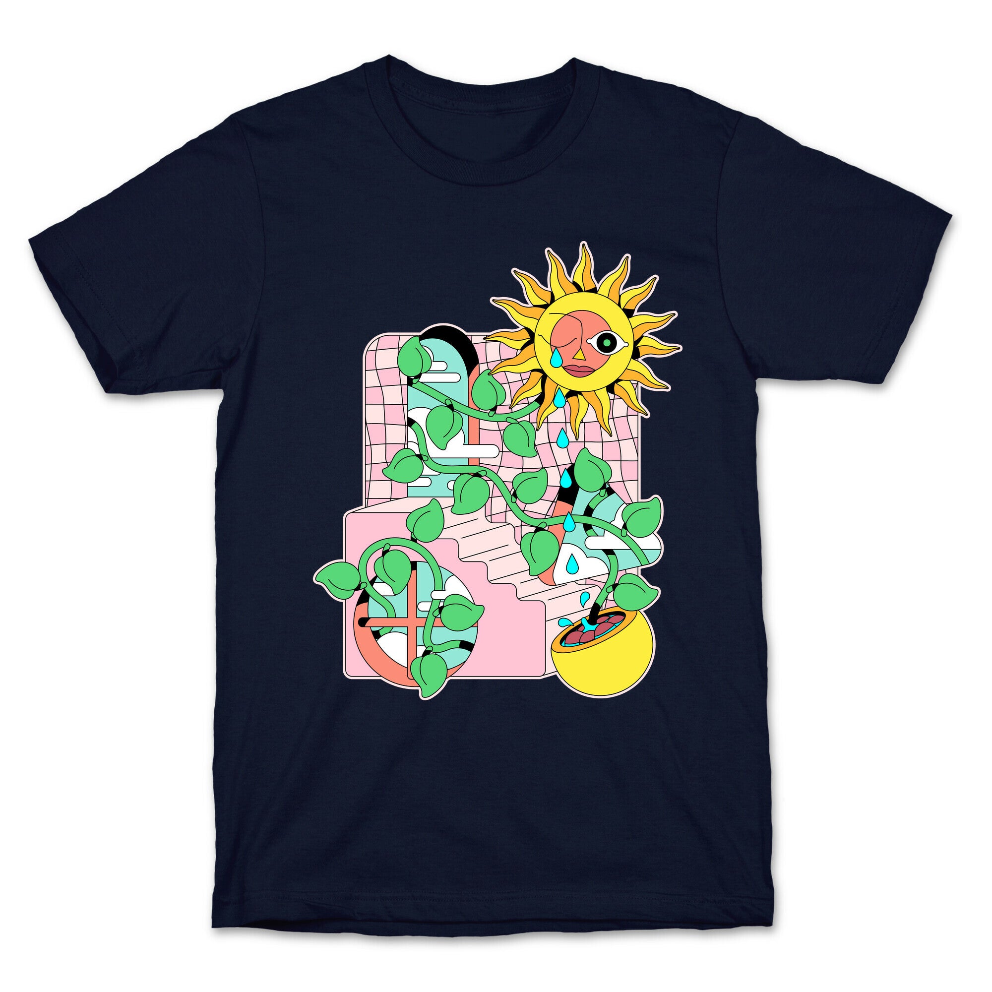Trippy Sunflower Shower  T-Shirt