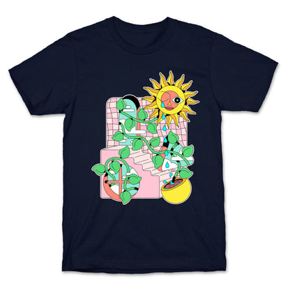 Trippy Sunflower Shower  T-Shirt
