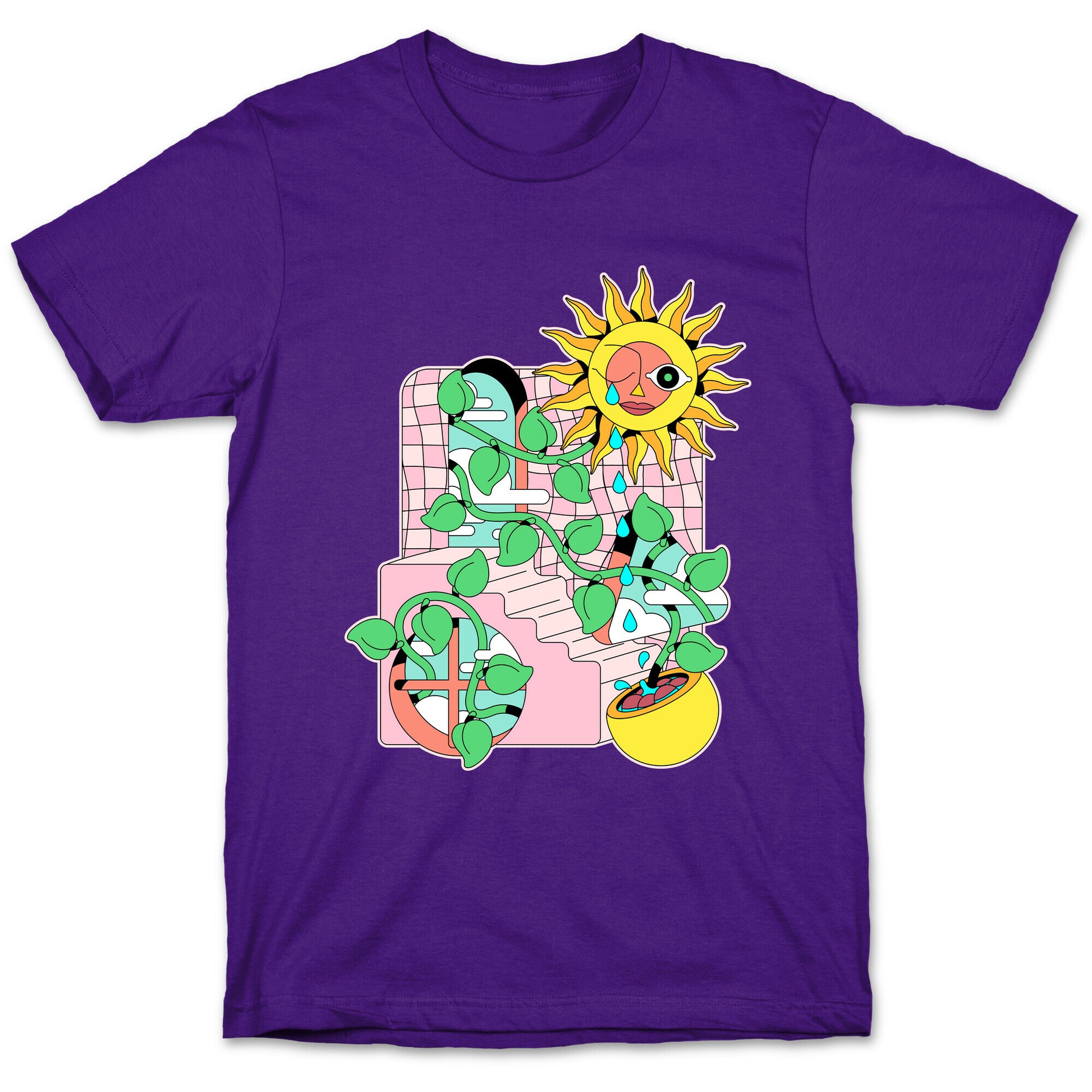 Trippy Sunflower Shower  T-Shirt