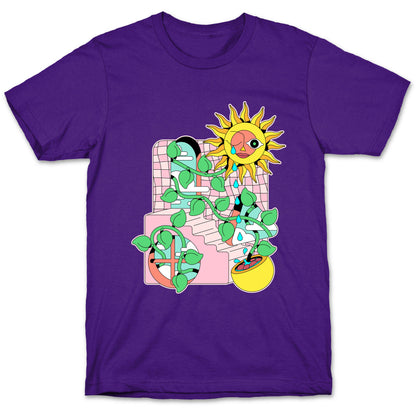 Trippy Sunflower Shower  T-Shirt
