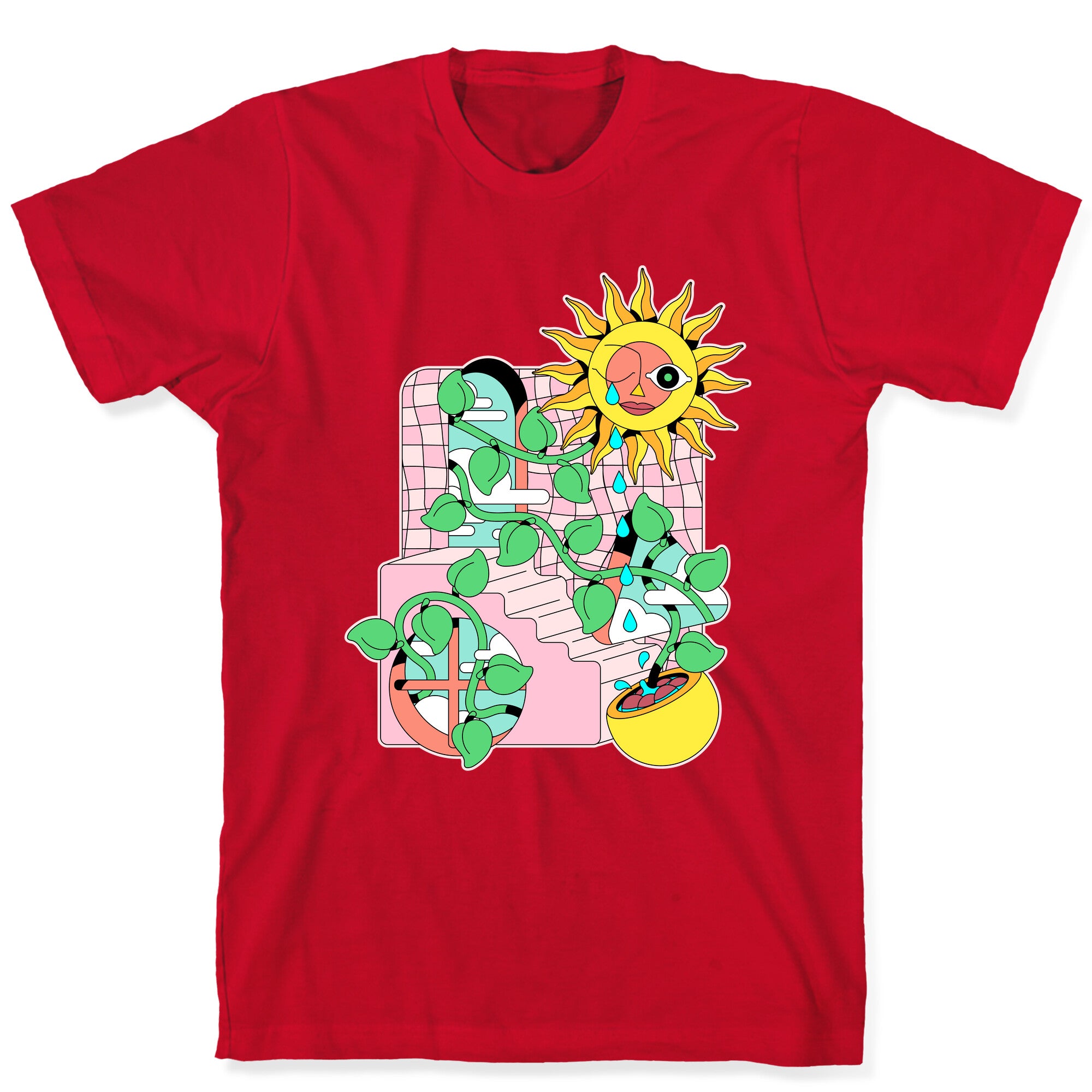 Trippy Sunflower Shower  T-Shirt
