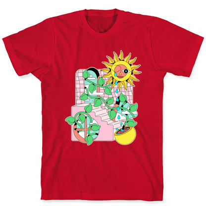Trippy Sunflower Shower  T-Shirt