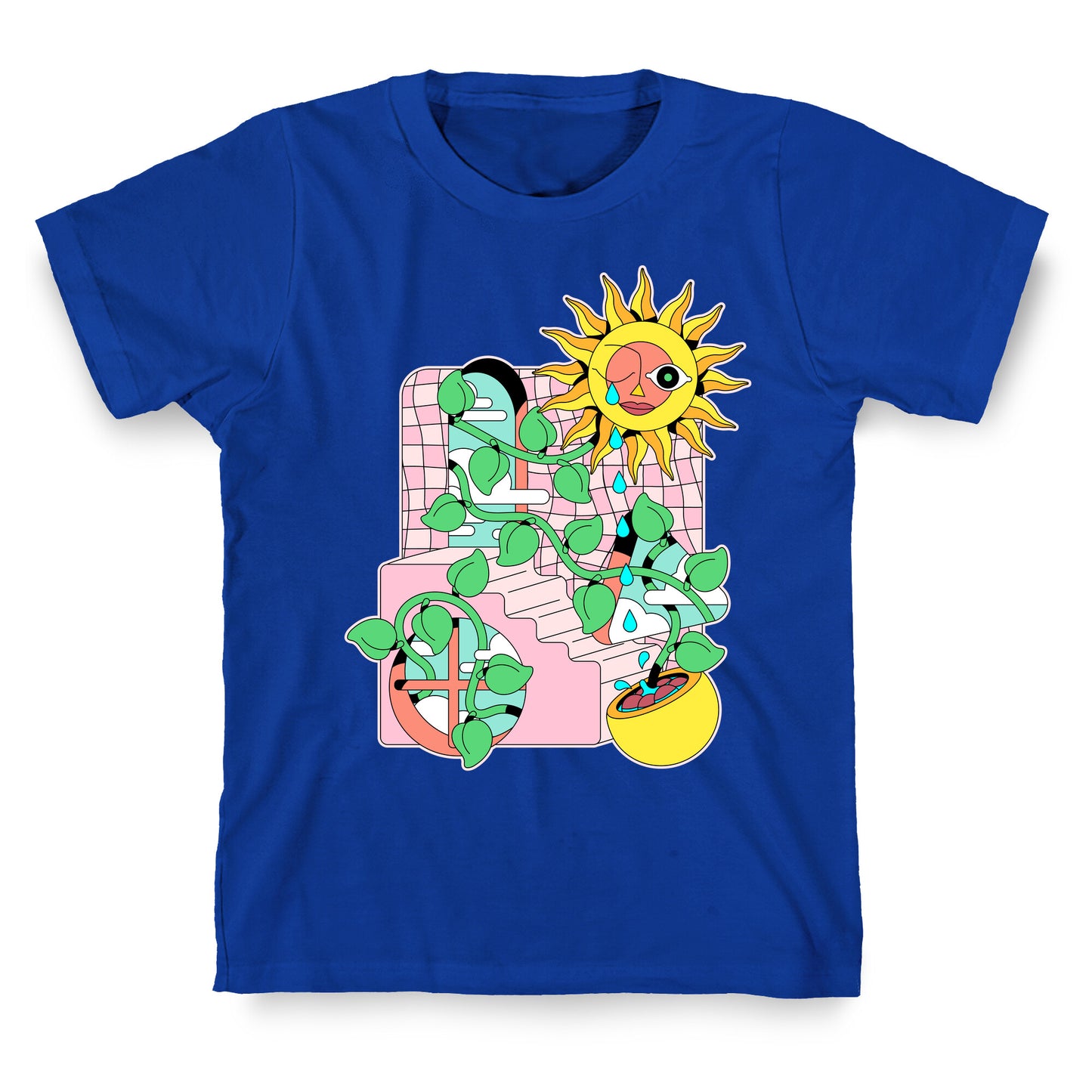 Trippy Sunflower Shower  T-Shirt