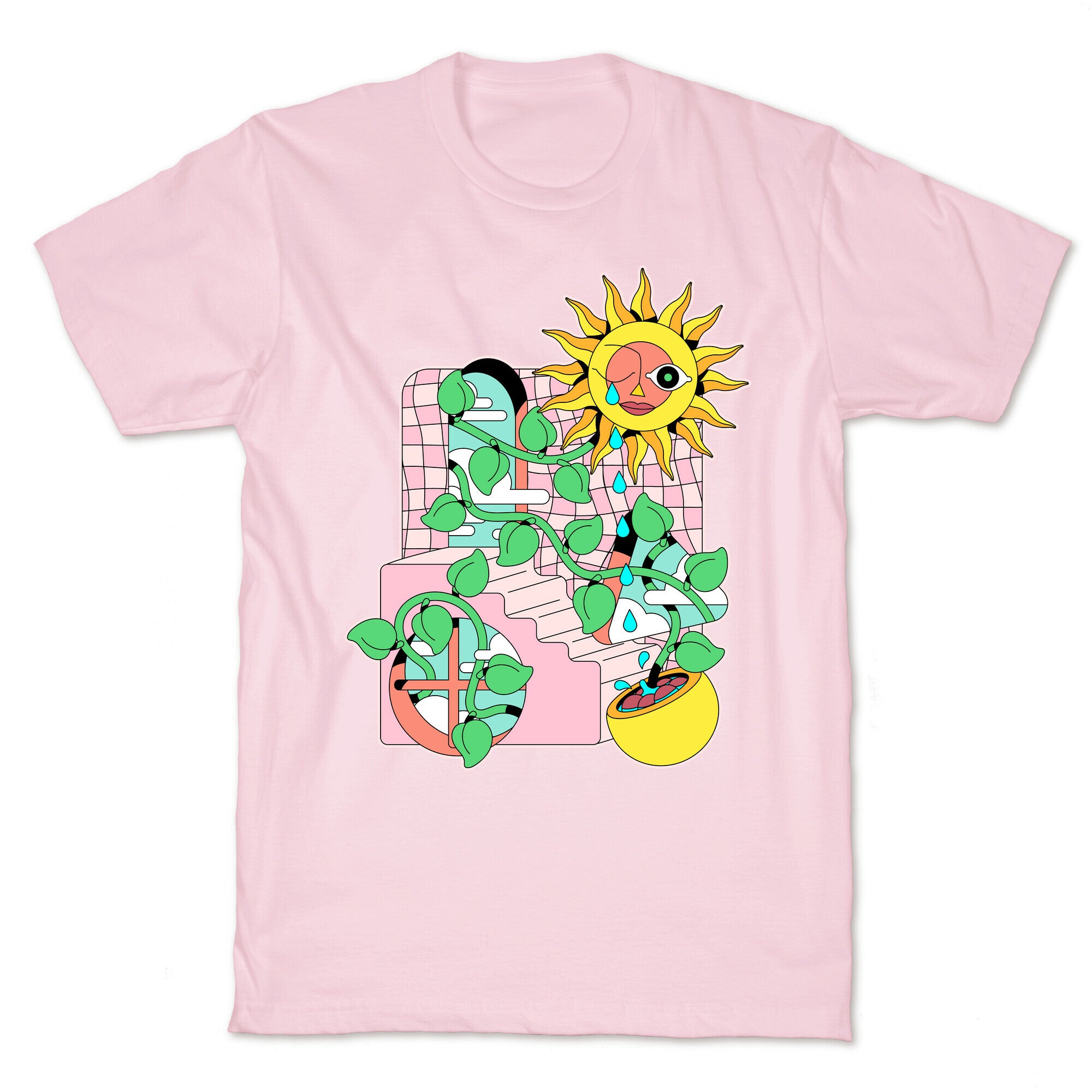 Trippy Sunflower Shower  T-Shirt