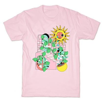 Trippy Sunflower Shower  T-Shirt