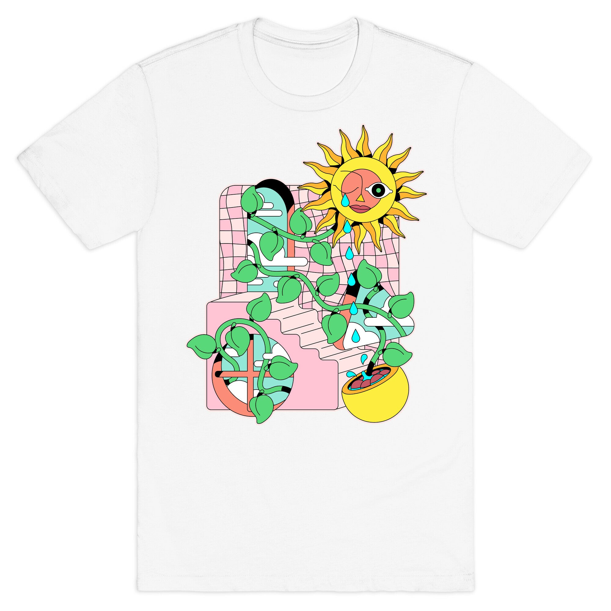 Trippy Sunflower Shower  T-Shirt